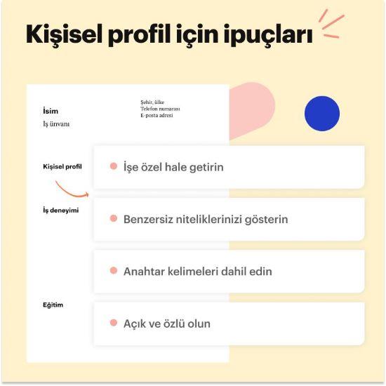 özgeçmiş ipuçları kişisel profil