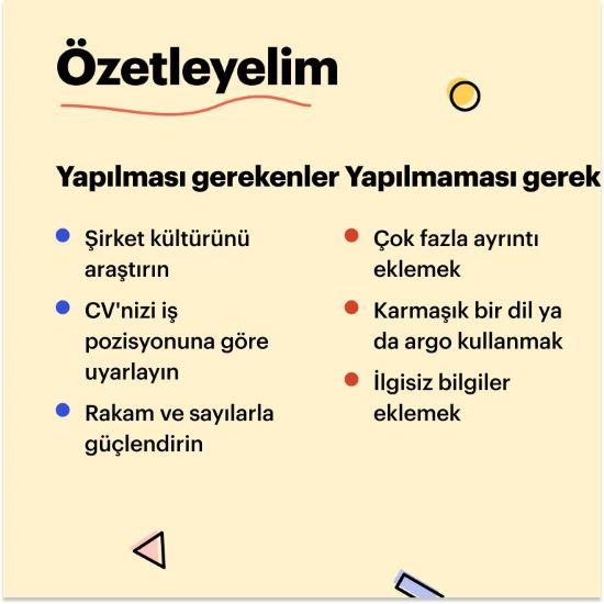 özgeçmiş son ipuçları