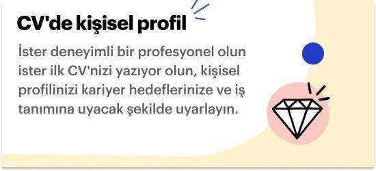 cv de profil kısmına